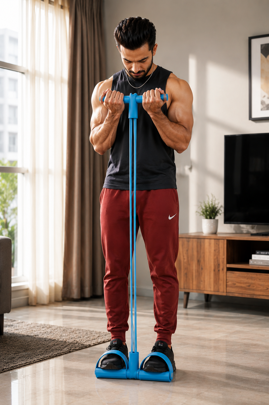 Pedal Puller Resistance Band Fitness Equipment